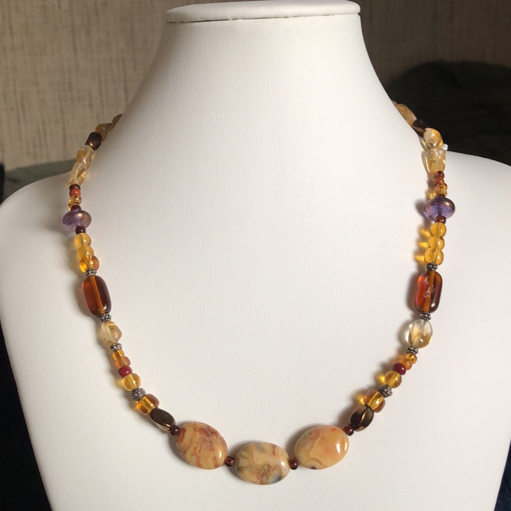 JASPER & AMBER NECKLACE